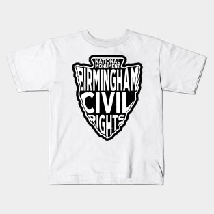 Birmingham Civil Rights National Monument name arrowhead Kids T-Shirt